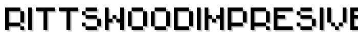 RittswoodImpresive Regular font